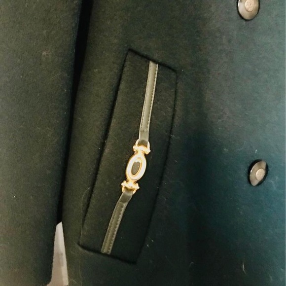 Gorgeous Fen-nelli mid-length Pure Virgin Wool Emerald green Ladies Coat - Picture 4 of 6